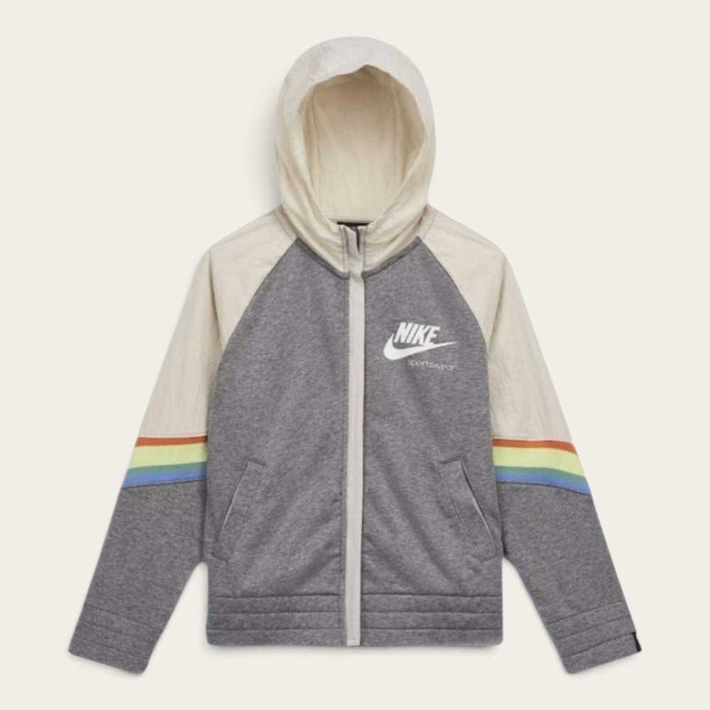 Nike Sportswear Heritage Full Zip Hooded Jacket Kids Size XL
